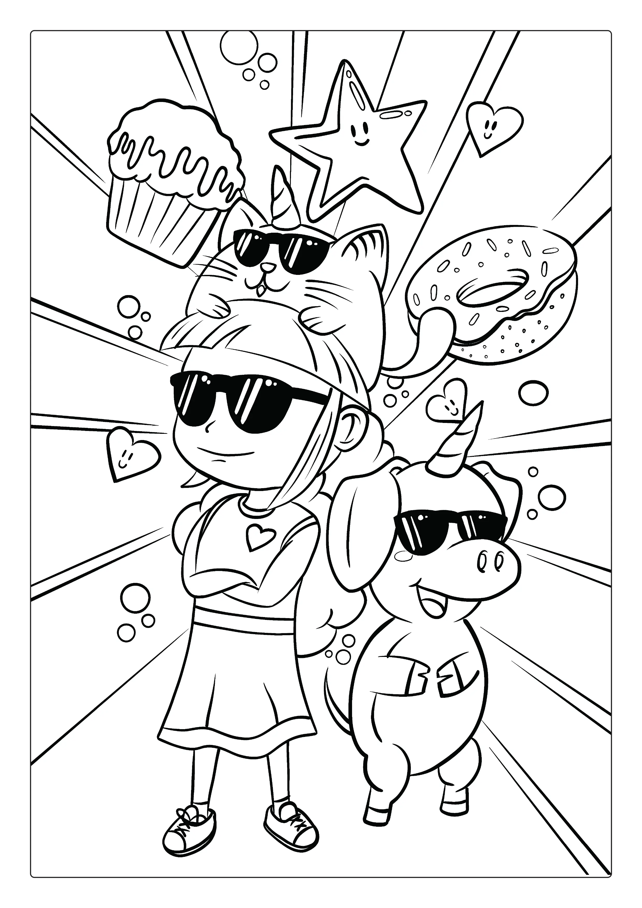 Coloring Book Sample Page 2 Preview