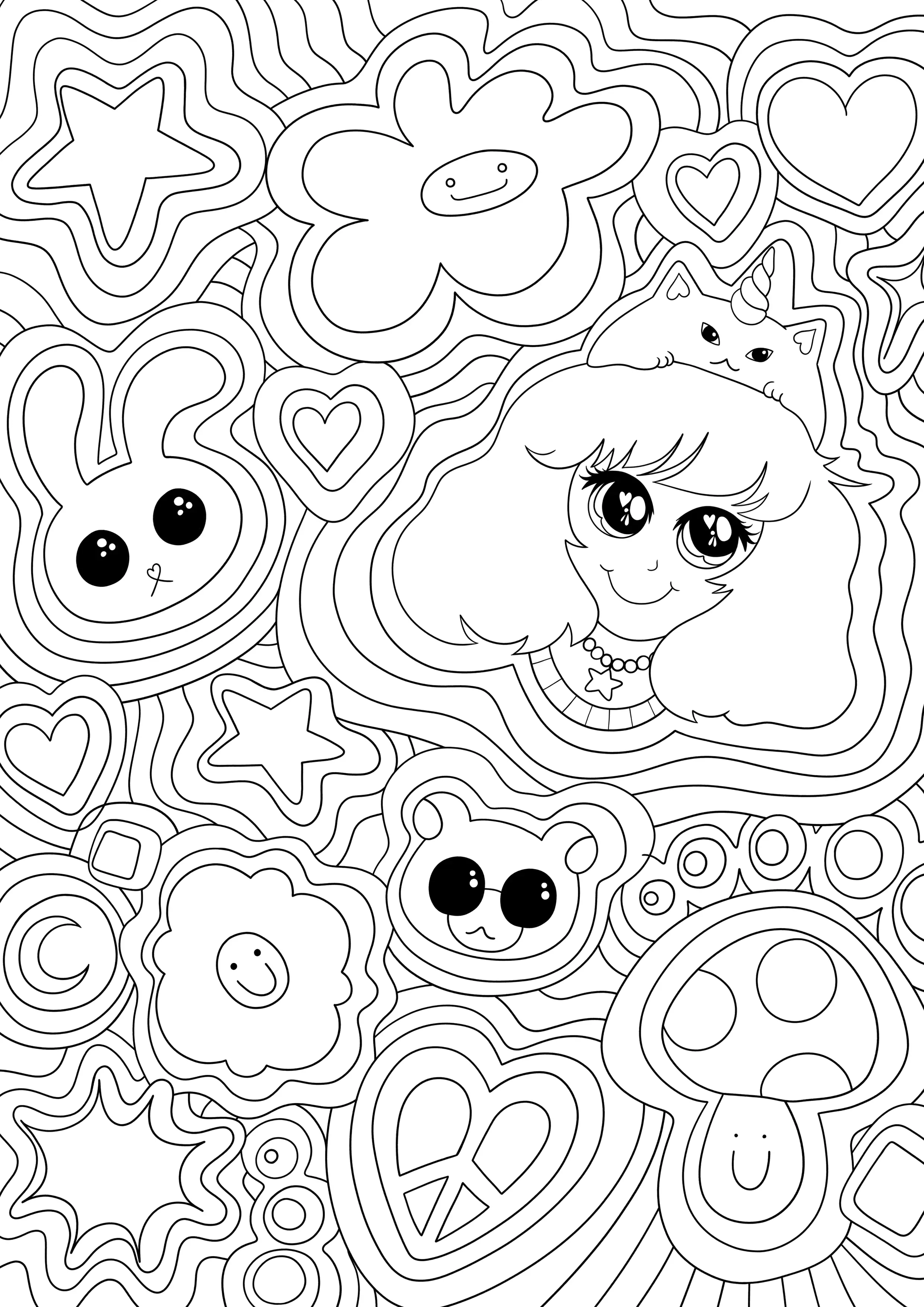 Coloring Book Sample Page 3 Preview